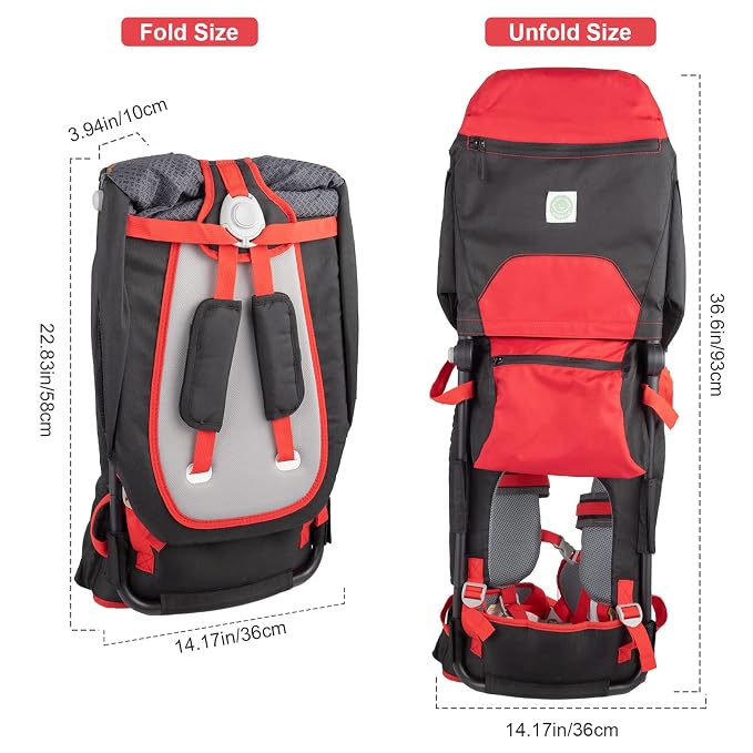 Baby Shoulder Carrier Baby Hiking Backpack Carrier - Image 3