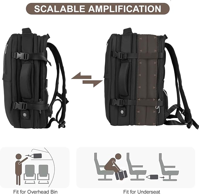 Travel Laptop Backpack with USB Charging Port Business Anti Theft Water - Image 3