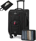 Carry On Luggage 22x14x9 Airline Approved, 22-Inch Suitcases by LOVEVOOK