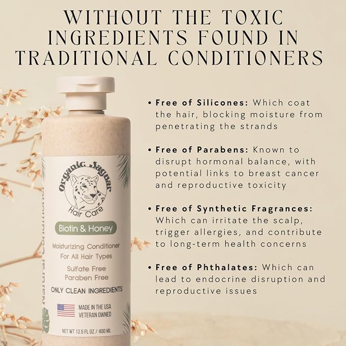 Natural Conditioner for Hair Care, Sulfate Free Conditioner - Image 2