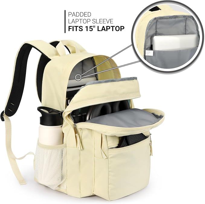 ZORFIN 26L Backpack for College, and Travel: Water Resistant Bookbag - Image 4