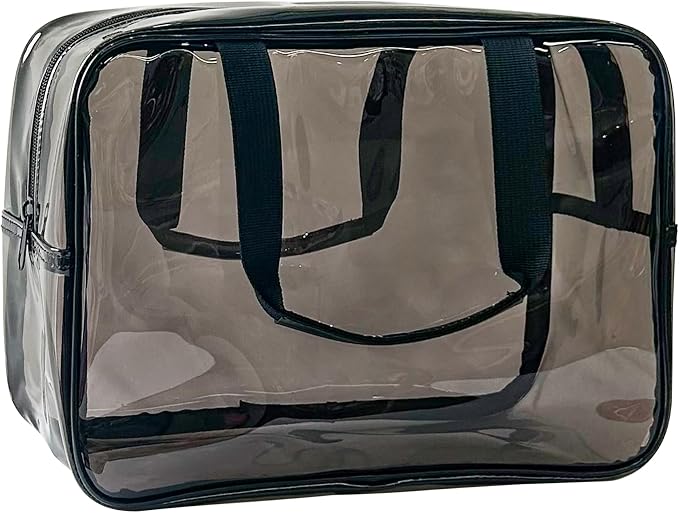 Travel Clear Waterproof PVC Bag, Toiletry Carry Pouch Makeup Artist Bag - Image 2