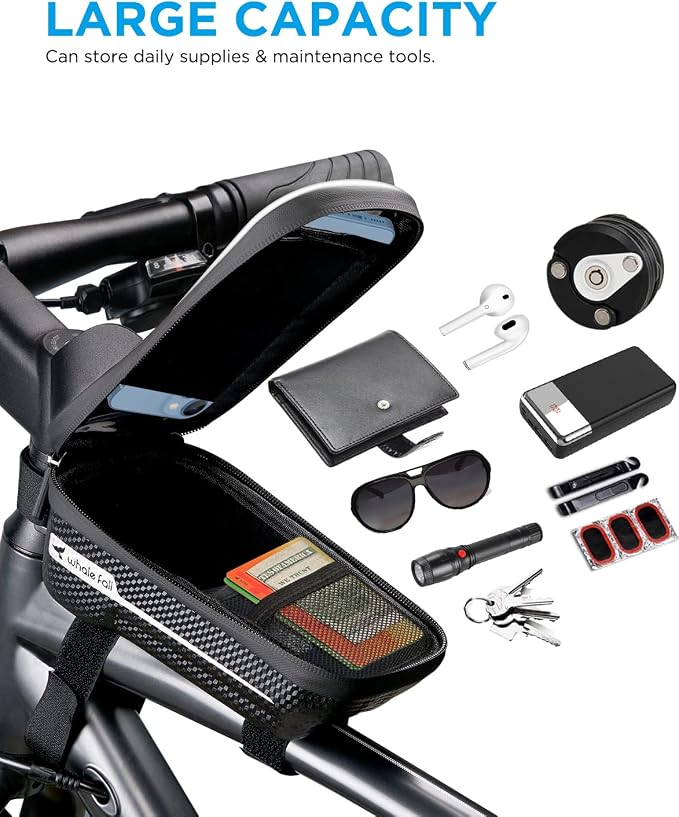 whale fall Hard Casing Bike Bag, Bike Accessories - Image 5