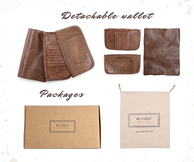 Genuine Leather Nomad Organizer Travel Wallet | Women's Wallet Clutch Passport - Image 7