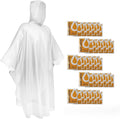 SaphiRose Disposable Rain Ponchos Emergency Clear Poncho by SaphiRose