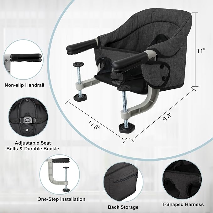 Hook On High Chair, Jozzve Baby High Chair, Portable High Chair - Image 8