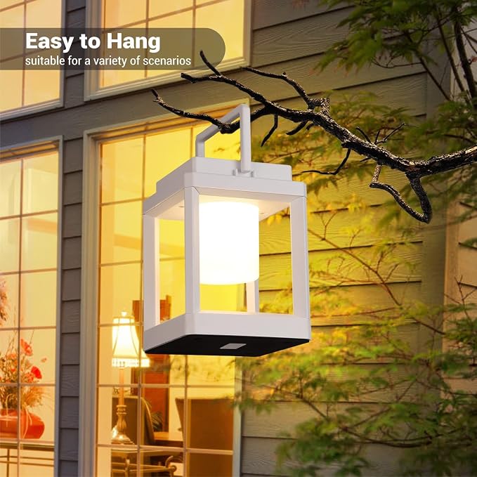 LETRY Outdoor Table Lamp, 3-Level Brightness LED Nightstand Lantern, Portable - Image 4