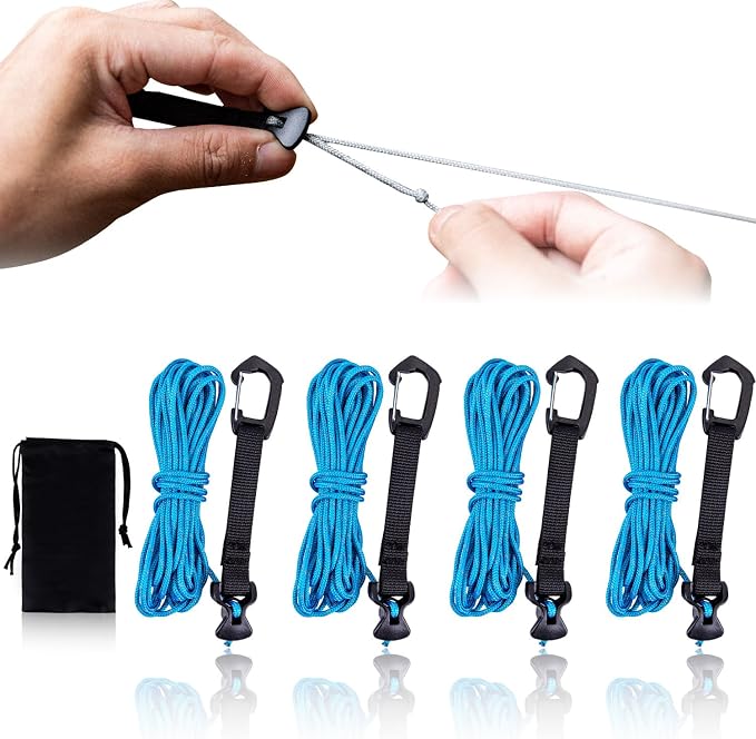 4 Pack Guy Lines-Ultralight Tent Cords by HIKEMAN