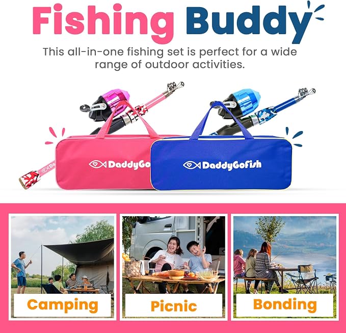 DaddyGoFish Kids Fishing Pole - Image 6