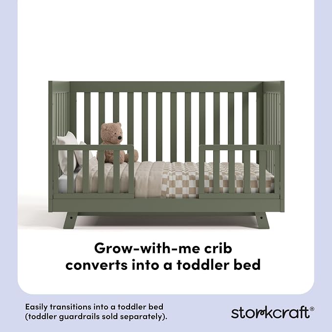 Storkcraft Beckett Grow-with-Me Convertible Crib – GREENGUARD Gold Certified - Image 5