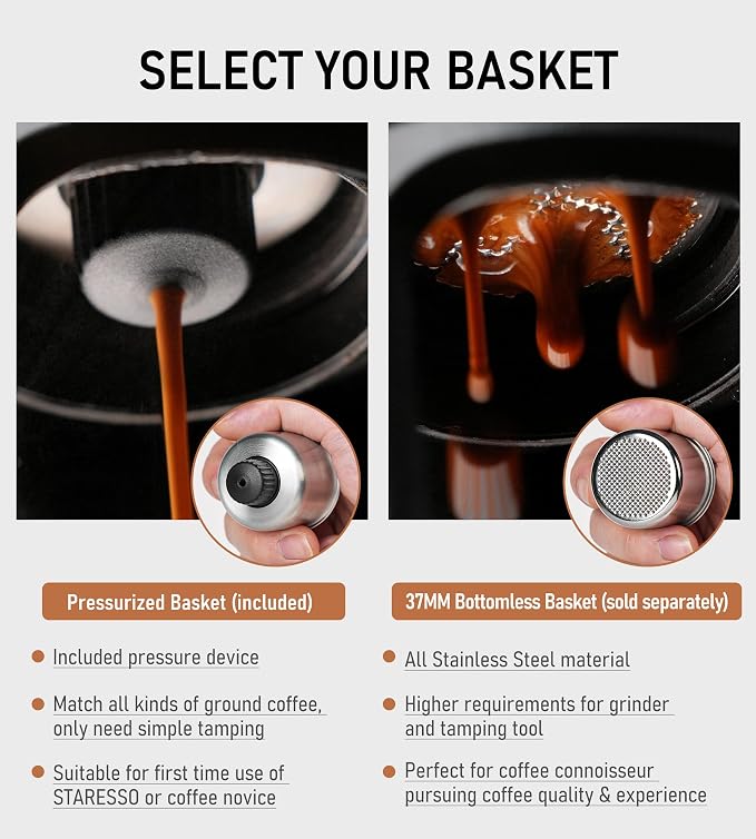 STARESSO Classic Portable Espresso Maker, 2 IN 1 Travel Coffee Maker Compatible - Image 5