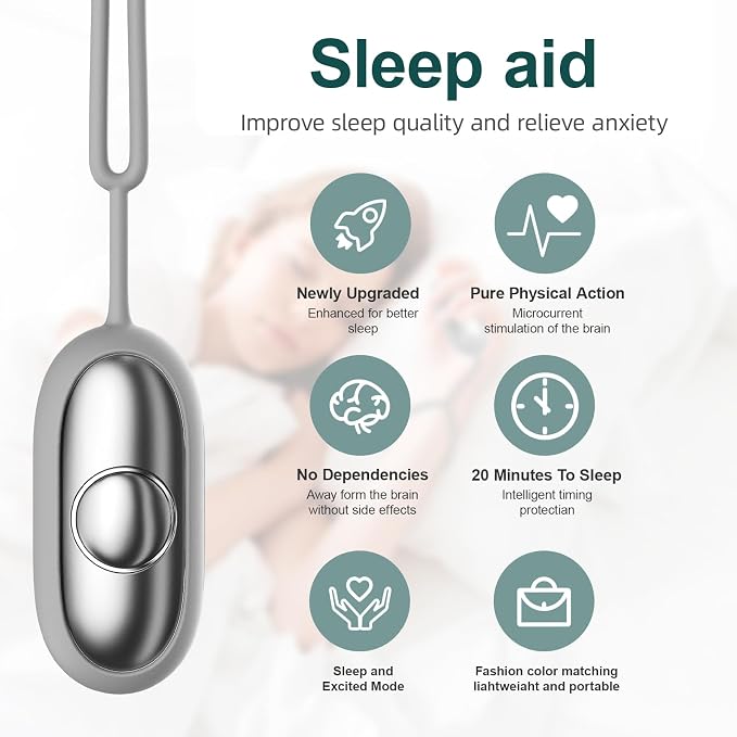 Sleep Aid Device, Micro-Current Sleep Instrument Anxiety Device, Portable - Image 2