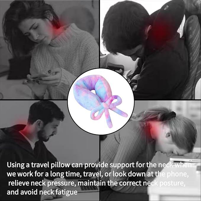 Travel Pillow Multifunctional Airplane Travel Neck Pillow Provides Neck and - Image 5