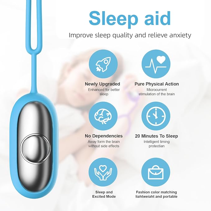 Sleep Aid Device, Micro-Current Sleep Instrument Anxiety Device, Portable - Image 2