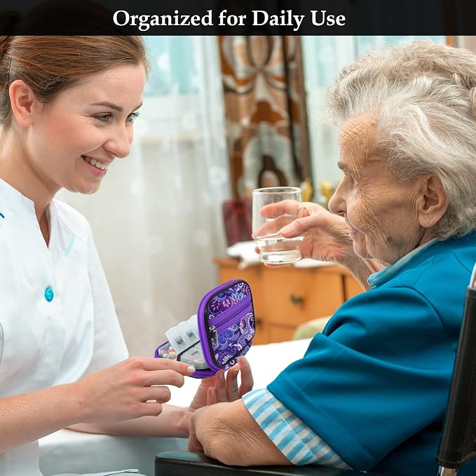 Serfeymi Weekly Travel Pill Organizer Case - Image 7