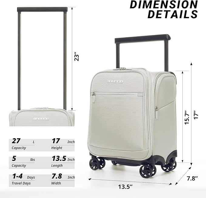 Verage Underseat Carry On Luggage - Image 2