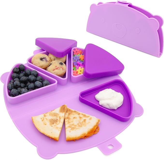 On-The-Go Snack Mat – Baby Silicone Travel Dining Placemat – Portable Silicone by 321Grow