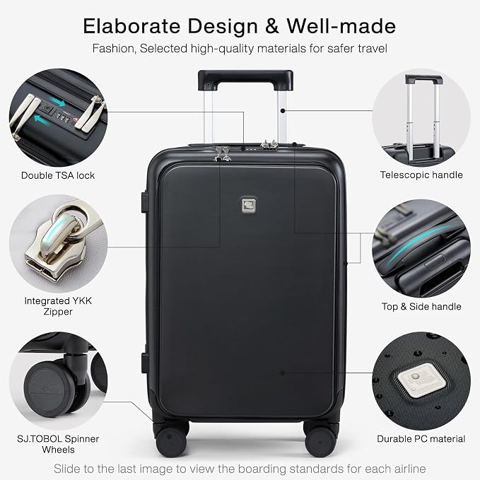 Hanke Grace Carry On Luggage - Image 3
