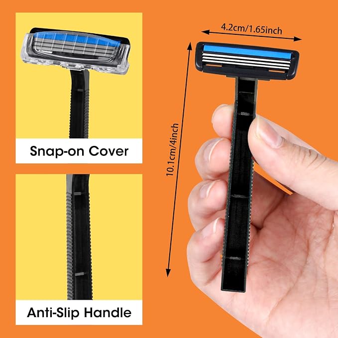 CXYARY 50 Pcs 3 Blade Disposable Razors - Image 5