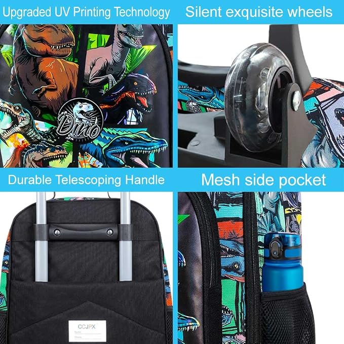 Kids Luggage for Boys Girls, Toddler Rolling Travel Carry on Suitcase - Image 5