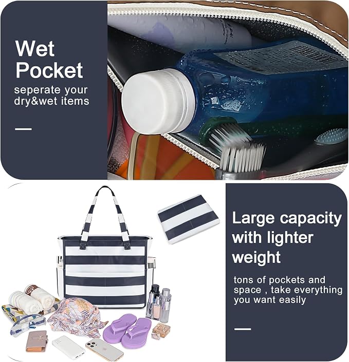 Waterproof Beach Tote Pool Bags - Image 2