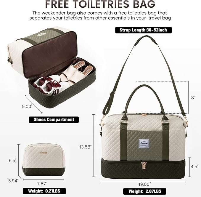 LOVEVOOK Travel Duffle Bag, Weekender Bags - Image 2