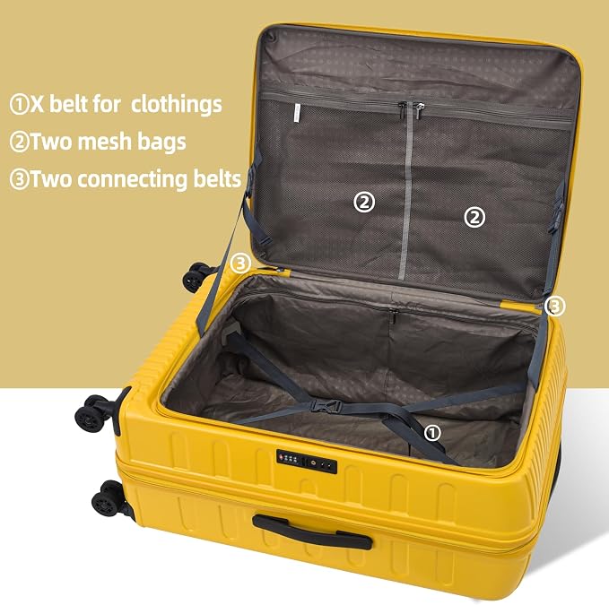 29 Inch Luggage with Expansion & Side Opening Design, 50 * 31*76cm, 117L~133L - Image 3