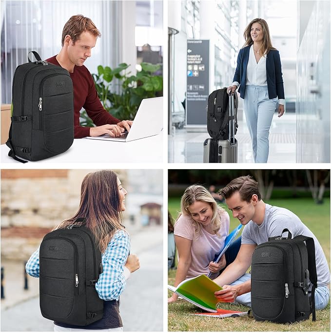 AMBOR Travel Laptop Backpack, 18.4 inch Anti Theft Business Laptop Carry on - Image 7