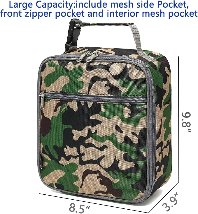 FlowFly Kids Lunch box Insulated Soft Bag Mini Cooler Back to School Thermal - Image 3