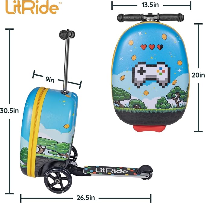 Hardshell Kids Ride-On Luggage - Image 6