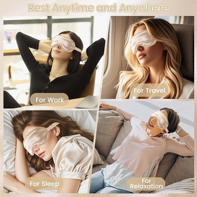 Pure 22 Momme 6A Grade Mulberry Silk Sleep Mask - Image 8