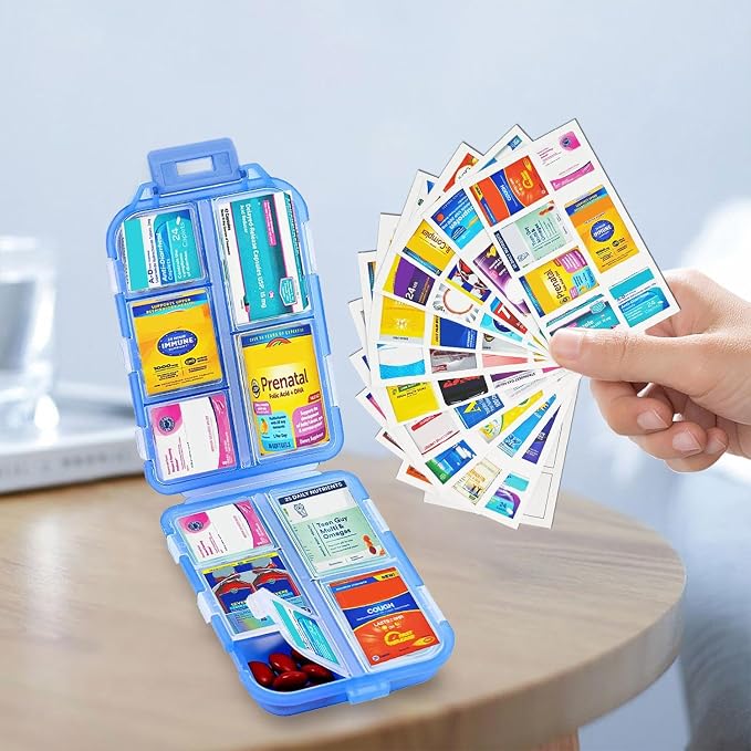 Small Pill Case Travel Pill Box Cute Pill Organizer - Image 6
