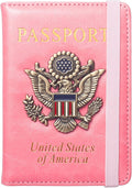 Passport Holder for Travel Women, RFID Blocking Passport Wallet Cover Case by Coowayze