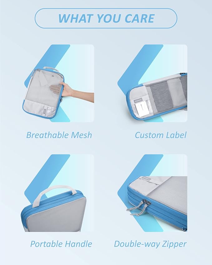 BAGSMART 6 Set Compression Packing Cubes - Image 5