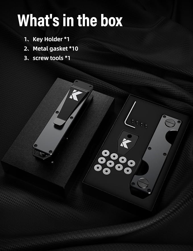 Key Organizer Key Holder Compact Key Case Minimalist Metal Key Chain Key Holder - Image 7