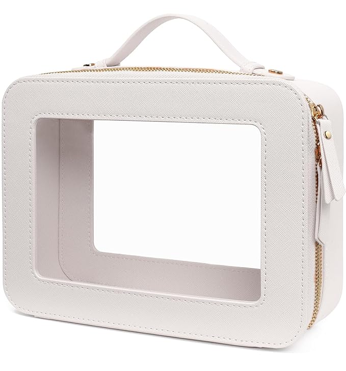 LETGO Clear Makeup Bags, TSA Approved Toiletry Bag by LETGO