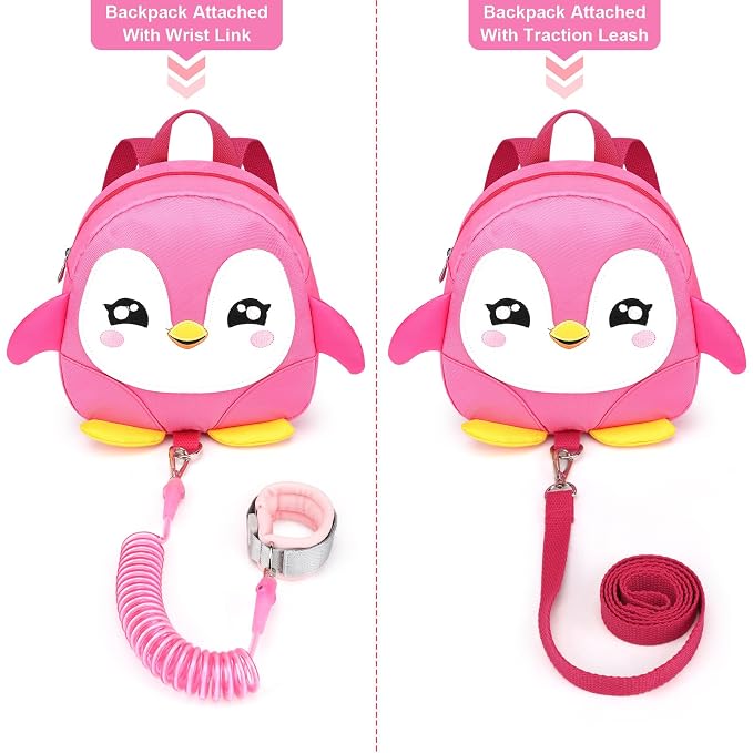 Accmor Toddler Harness Backpack Leash, Cute Penguin Kid Backpacks - Image 4