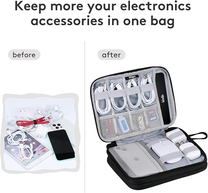 DDgro Travel Electronics Organizer Pouch Bag - Image 4