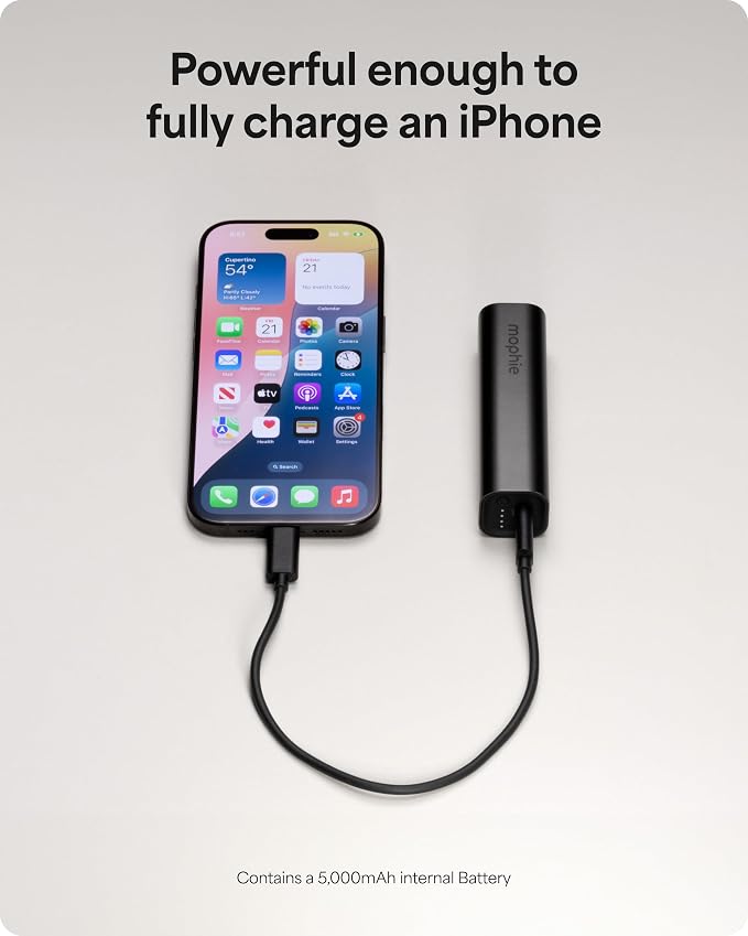 Mophie Powerstation Mini 5, 000mAh Portable Power Bank – Ultra-Fast USB-C PD - Image 6