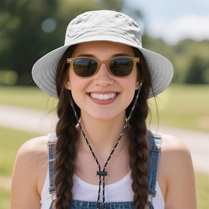 Durio Waterproof Bucket Hats for Woman UPF 50+ Sun Hat UV Protection Packable - Image 6