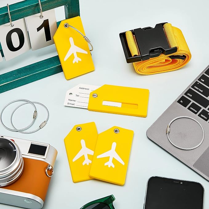Weewooday 8 Pcs Luggage Straps Suitcase Tags Set - Image 7