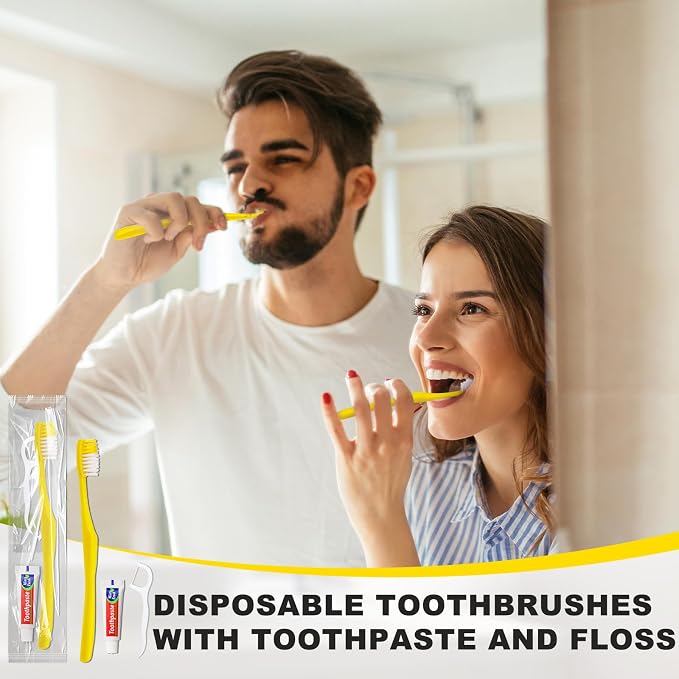 200pcs Disposable Toothbrushes - Image 2