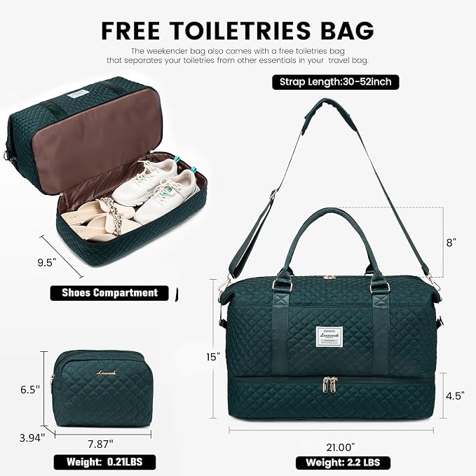 LOVEVOOK Travel Duffle Bag, Weekender Bags - Image 2