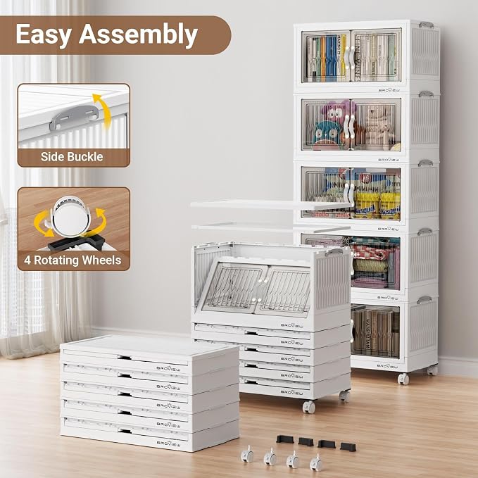 BROVIEW 180Qt Stackable Storage Bins - Image 6