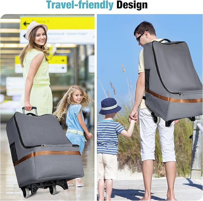 Padded Car Seat Travel Bag for Airplane - Image 6