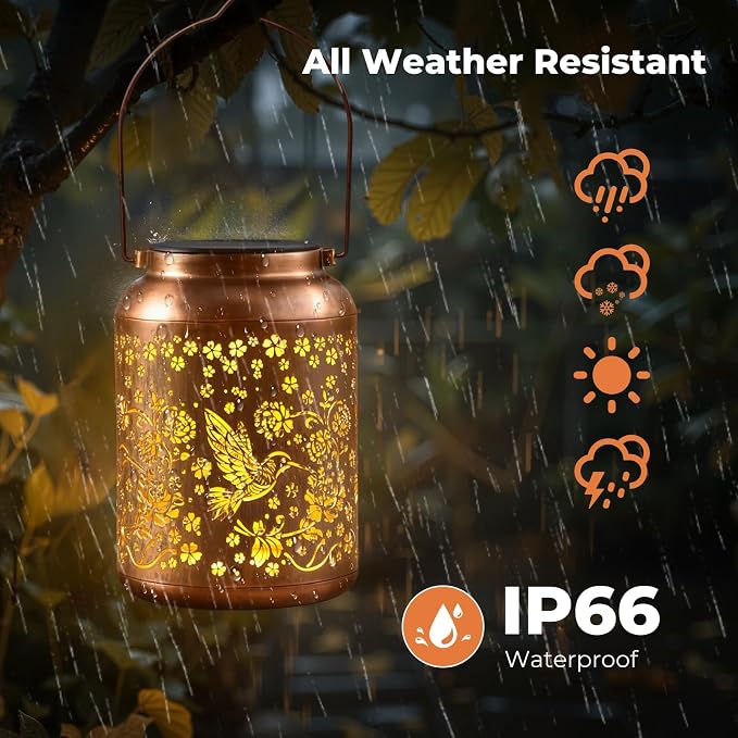 TECKNET Hummingbird Solar Lanterns Outdoor Waterproof - Image 4
