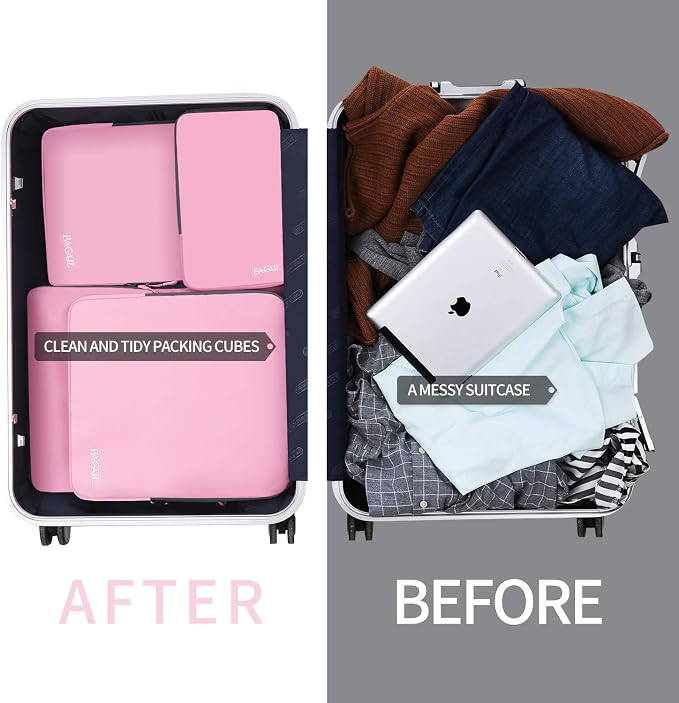 BAGAIL 4 Set/6 Set/8 Set Compression Packing Cubes Travel Accessories - Image 5