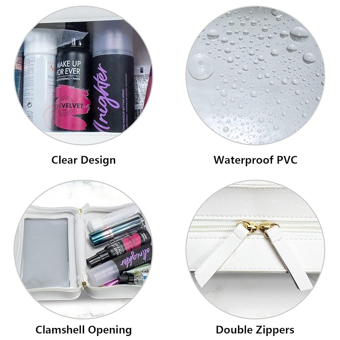 LETGO Clear Makeup Bags, TSA Approved Toiletry Bag - Image 8