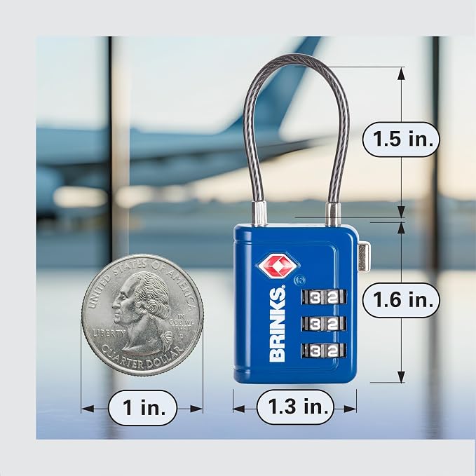 Brinks TSA Accepted Indicator Luggage Lock, New More Secure TSA008 Key - Image 5