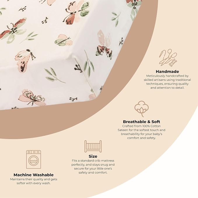 Crane Baby Crib Sheet - Image 2